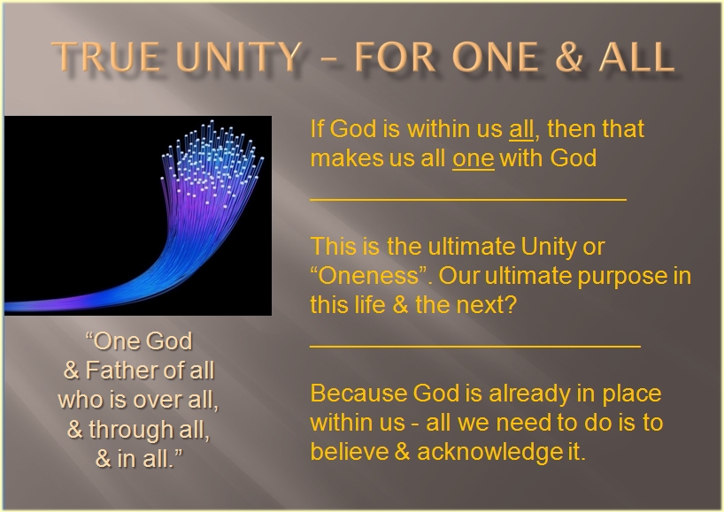 True unity_One and All